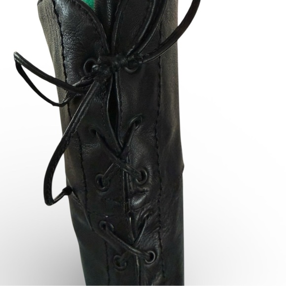 Gianni Bini Black Leather Women's Boots - Picture 4 of 5